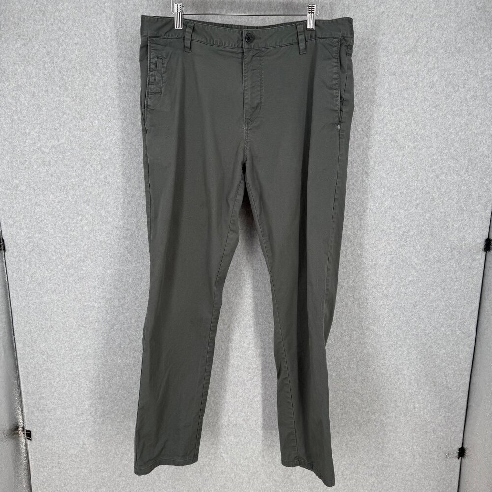 Vuori Mens All Ways Chino Size 34 Shale Gray Casual Active Classic Work Office